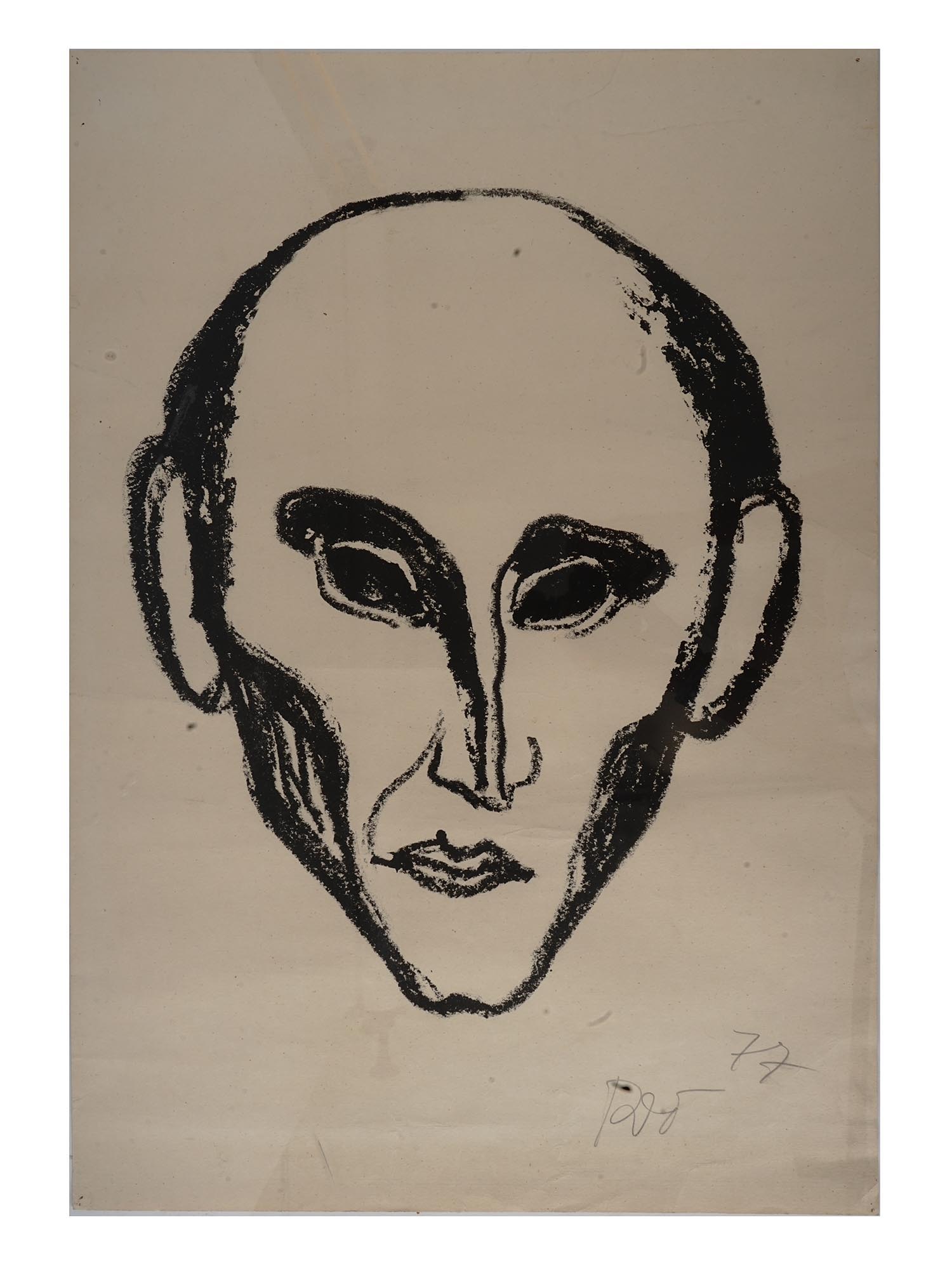 GAVRIIL GLIKMAN RUSSIAN LITHOGRAPH OF SCHOENBERG PIC-0